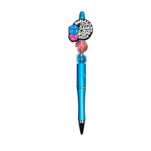 2/$30 Play Stupid Games” Blue Beaded Pen